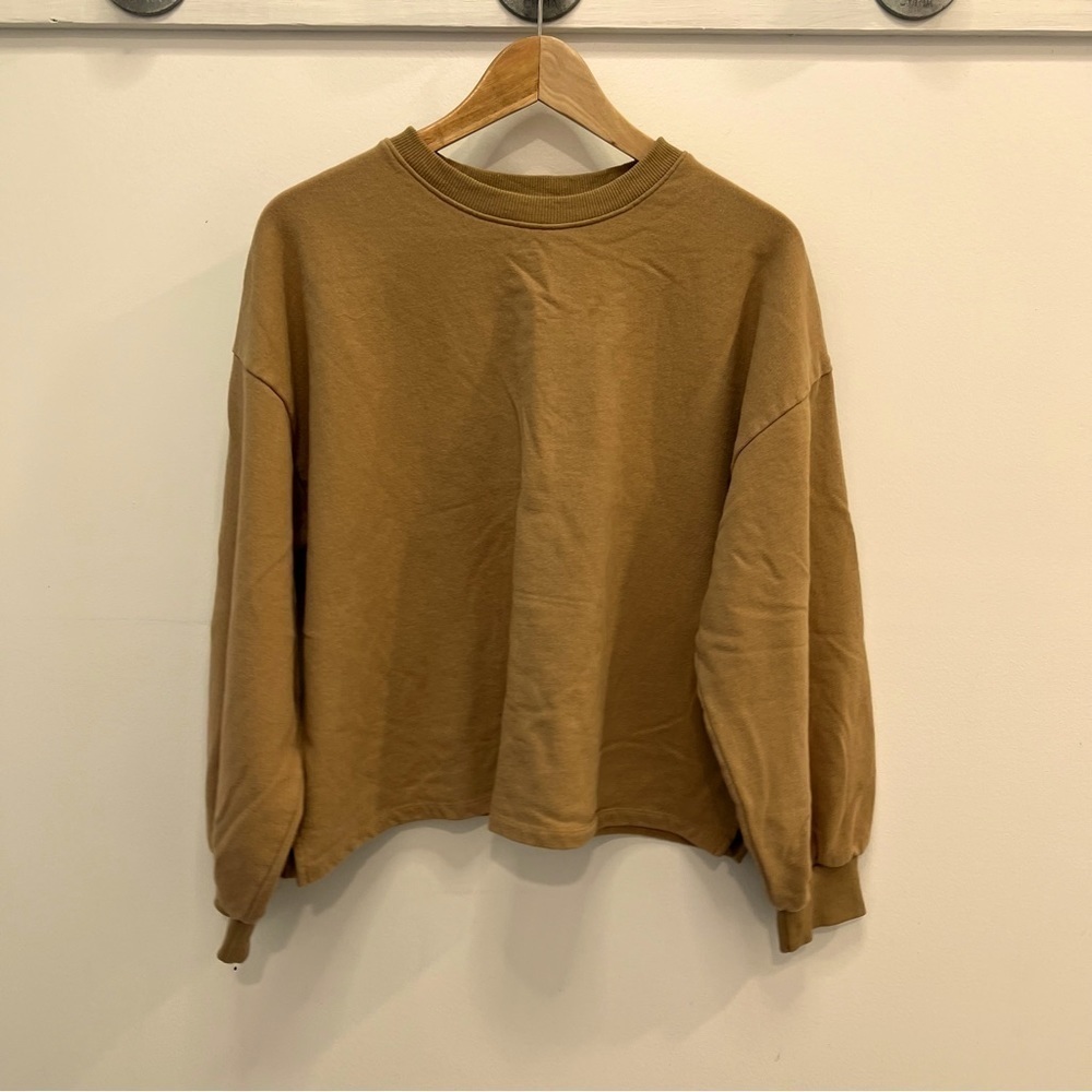 Wishlist bell sleeved brown sweatshirt